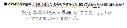 名刺セミナー参加者の声