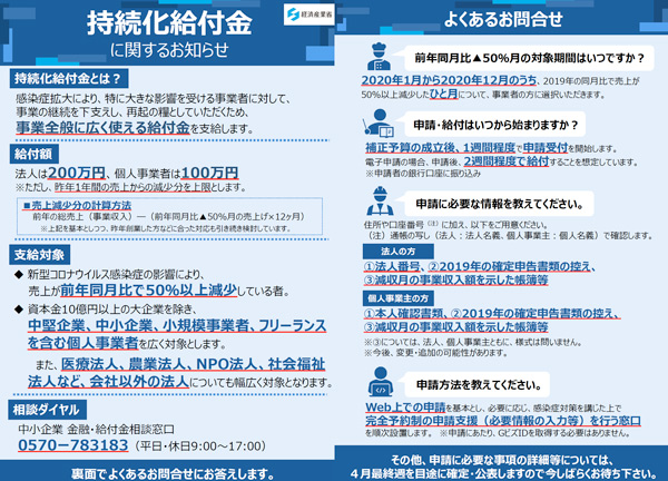 持続化給付金とは